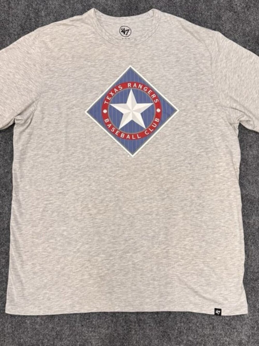 Texas Rangers Gray Baseball T-Shirt XL